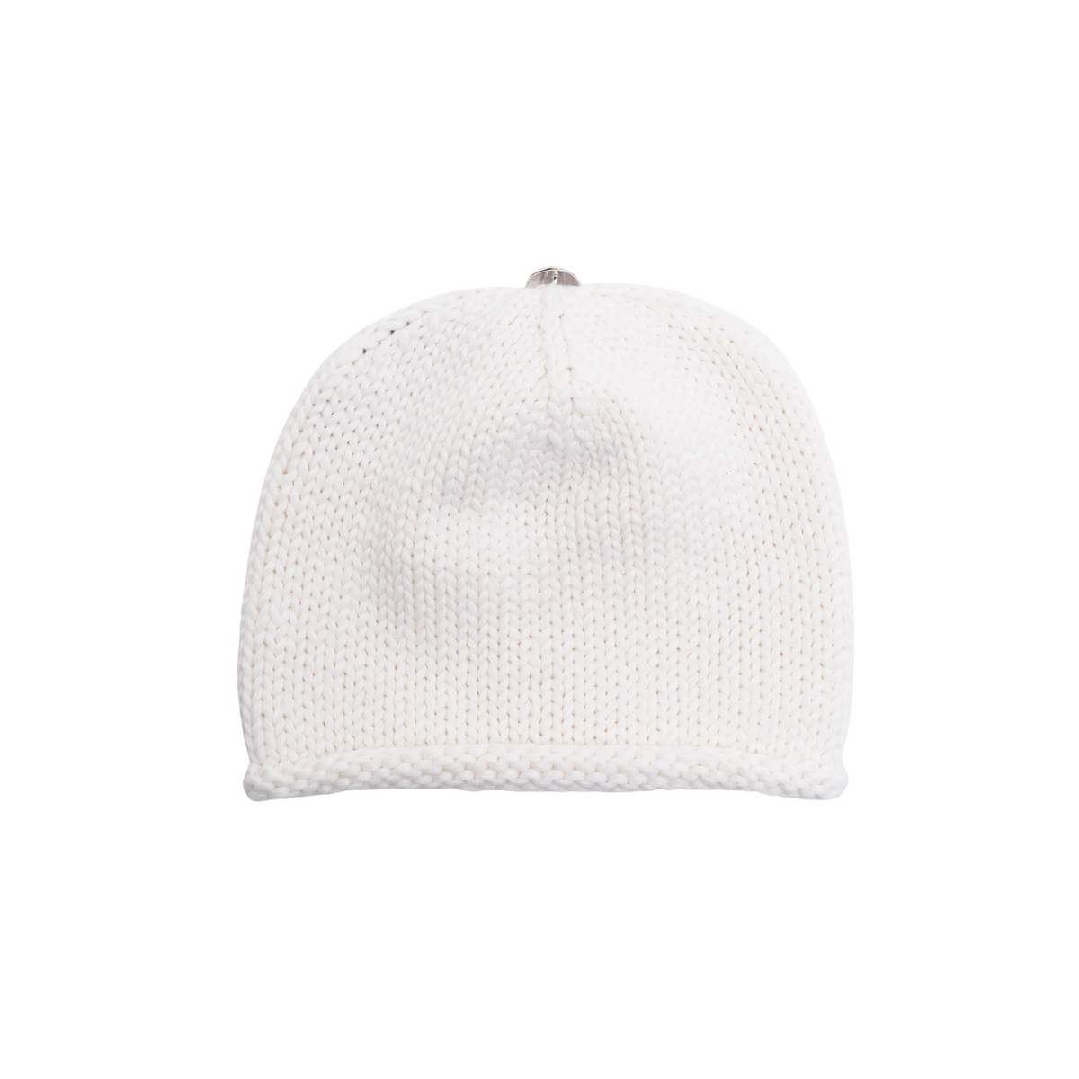 Chrome Hearts Cashmere Beaded Cross Beanie White