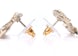 Chanel Crystal Timeless CC Earrings Light Gold
