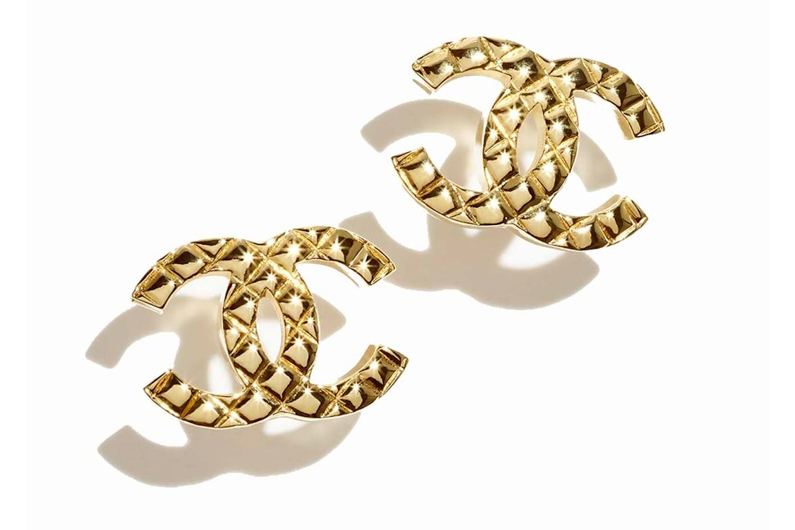 Chanel Stud Earrings Gold (ABD035 B16128 NW440)