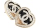 Chanel Stud Earrings Gold/Black/Dark Gold/Crystal (ABB664 B14145 NR576)