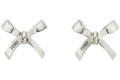 Fendi by Marc Jacobs Fendi Bow-Shaped Earrings Silver-Colored Earrings