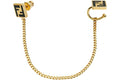 Fendi by Marc Jacobs Forever Fendi Earcuff Gold-Color Earring with Fine Hanging Chain