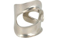 Ferragamo Small Sculptural Cutout Cuff Silver