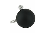 Givenchy 4G Large Pearl Ring Black Silver