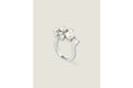 Givenchy Crystal Pearl Mixed Silvery Ring Brass