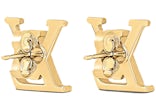 Louis Vuitton LV Initials Iconic Earrings Gold