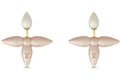 Louis Vuitton Louisette Earrings Light Pink/White
