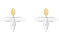 Louis Vuitton Louisette Macro Earrings Gold/Silver