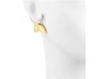 Louis Vuitton Louisette Macro Earrings Gold/White