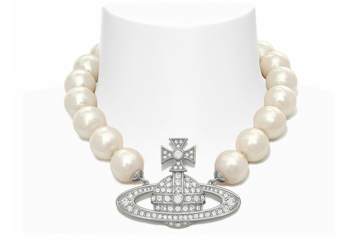 Vivienne Westwood Choker Neysa Pearl Silver