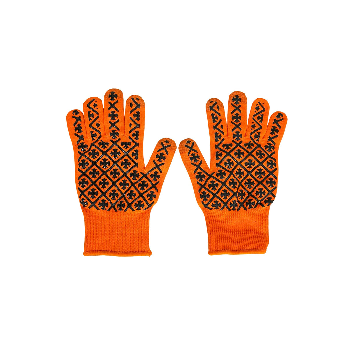 Chrome Hearts Checkmate Work Gloves Orange [USED] - L (Used)